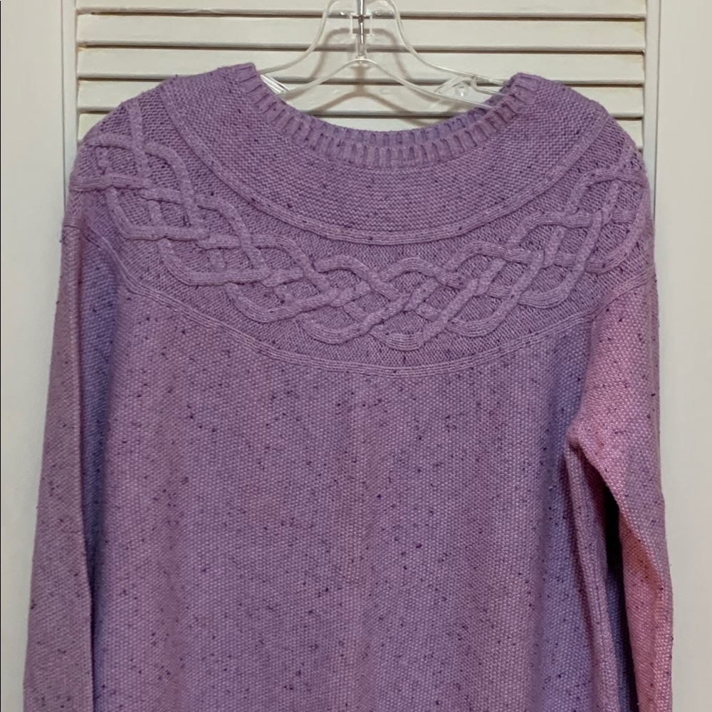 Purple heather sweater by Talbots